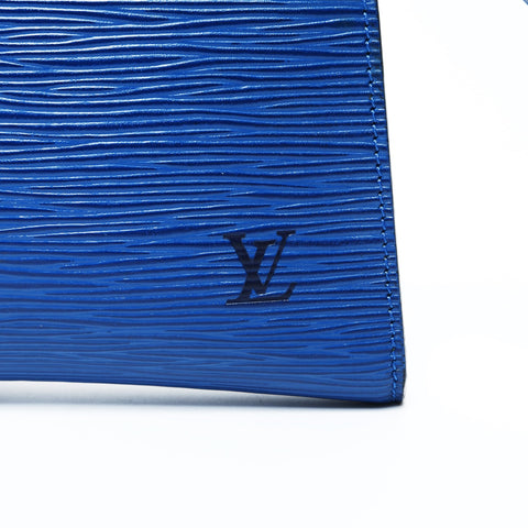 LOUIS VUITTON Pochette Accessoires Epi Clutch bag blue WS25022