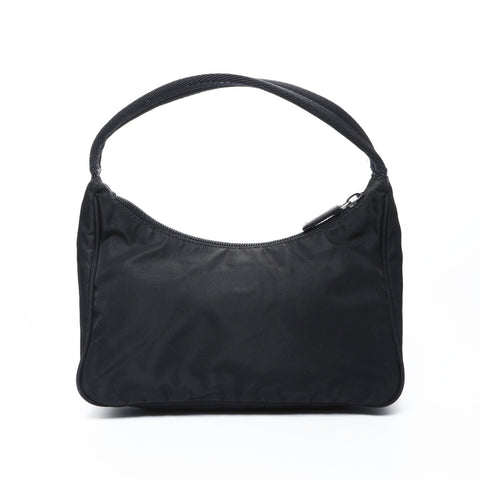 PRADA Nylon Hobo Handbag black WS25024
