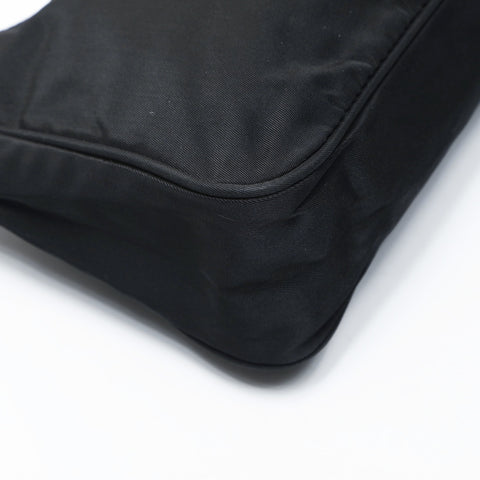 PRADA Nylon Hobo Handbag black WS25024