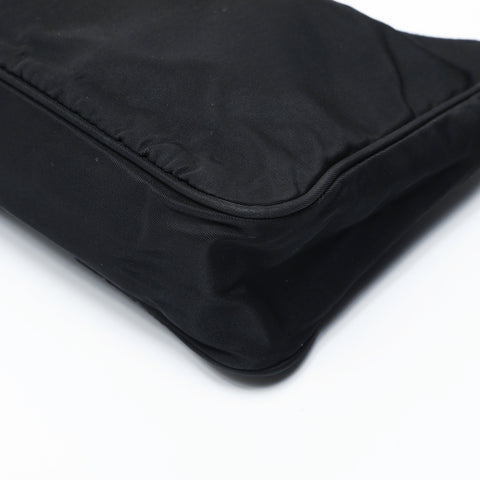 PRADA Nylon Hobo Handbag black WS25024