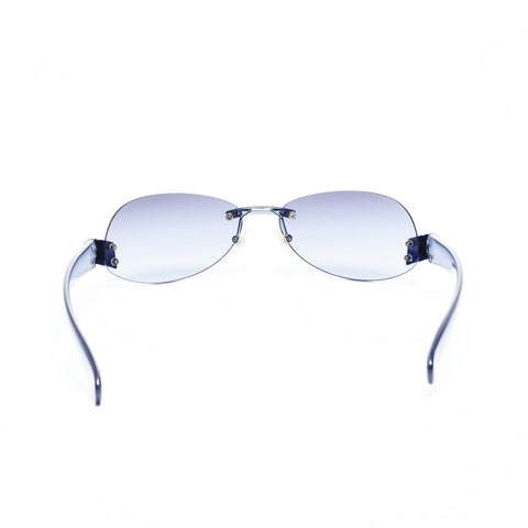 CHANEL Rimless Purple Lens COCO Mark sunglasses purple WS25025