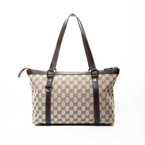 GUCCI GG canvas Abbey Tote Bag Brown WS25027