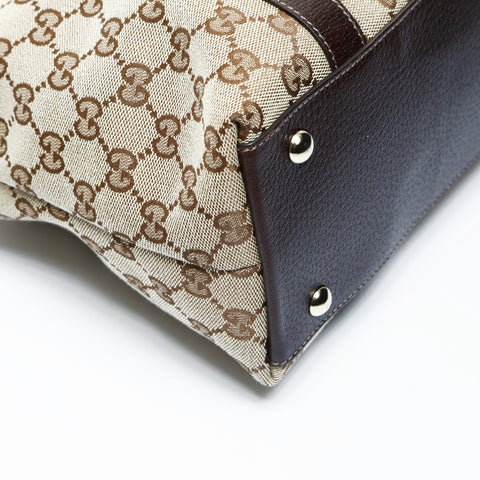 GUCCI GG canvas Abbey Tote Bag Brown WS25027