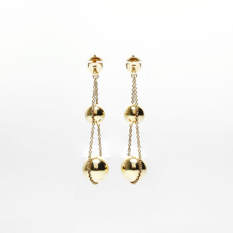 TIFFANY&Co. Hardware Triple Drop Au750 Swing Ball Pierce gold WS25032