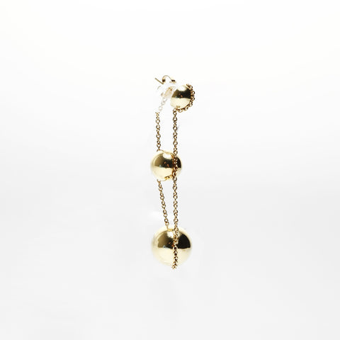 TIFFANY&Co. Hardware Triple Drop Au750 Swing Ball Pierce gold WS25032