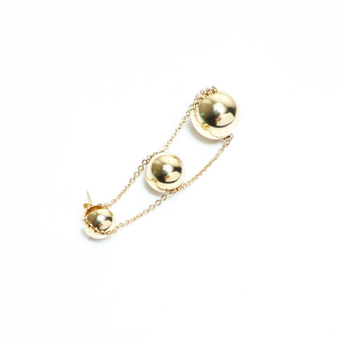TIFFANY&Co. Hardware Triple Drop Au750 Swing Ball Pierce gold WS25032