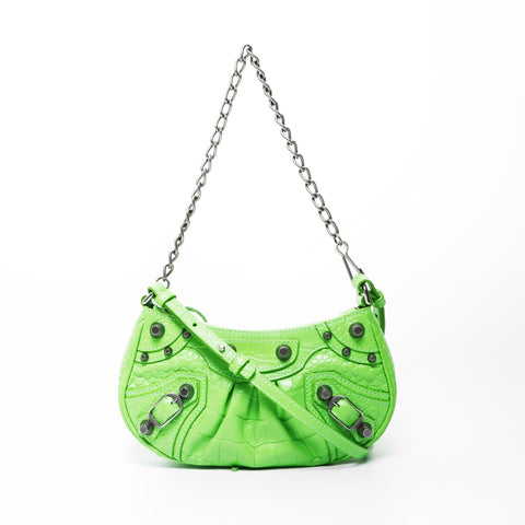 BALENCIAGA Le Cagoule Mini Shoulder Bag green WS25035