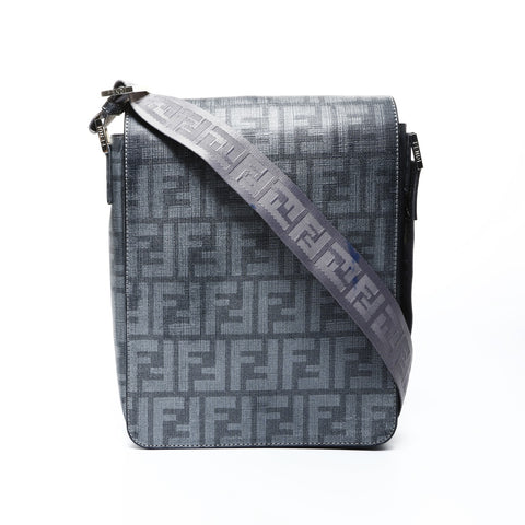FENDI Zucca PVC Shoulder Bag gray WS25037
