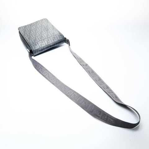 FENDI Zucca PVC Shoulder Bag gray WS25037