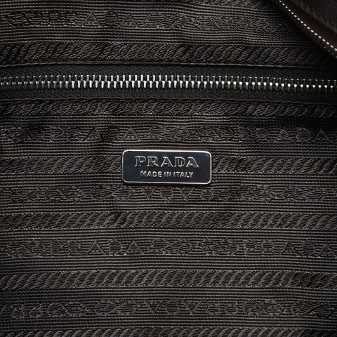 PRADA Harako Leopard Handbag Brown WS25039