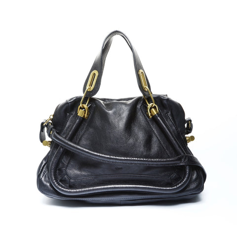 Chloe Leather Paraty Handbag black WS25040