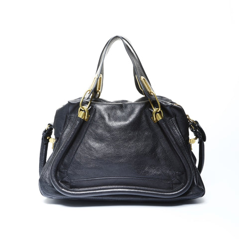 Chloe Leather Paraty Handbag black WS25040