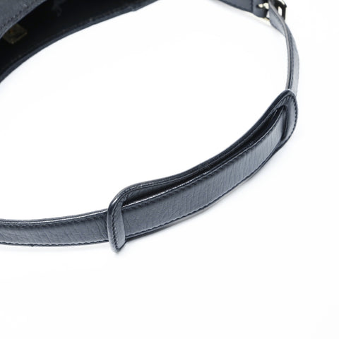 GUCCI GG canvas horsebit Shoulder Bag black WS25044