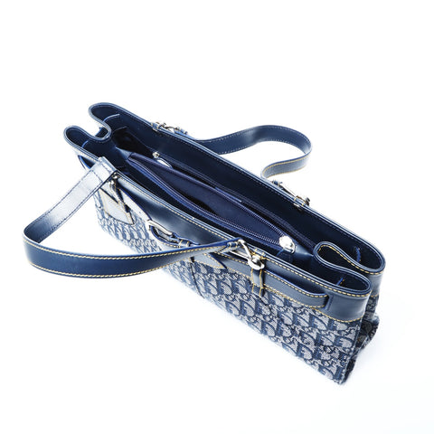 Christian Dior Trotter Canvas Handbag Navy WS25046