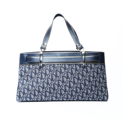 Christian Dior Trotter Canvas Handbag Navy WS25046