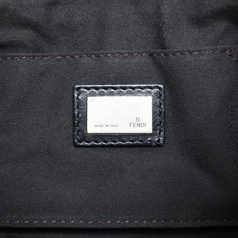 FENDI Zucca suede one belt Shoulder Bag black WS25047