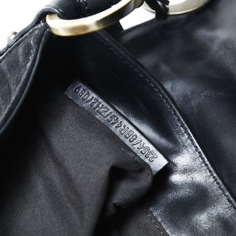 FENDI Zucca suede one belt Shoulder Bag black WS25047