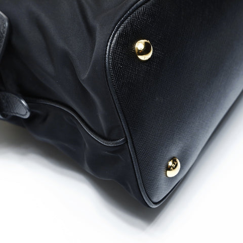PRADA Sac à main en nylon 2 voies noir WS25048