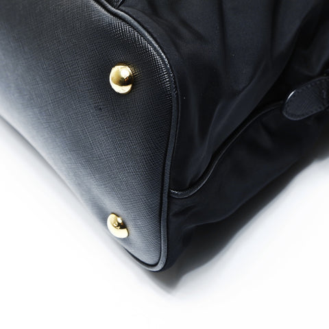 PRADA Sac à main en nylon 2 voies noir WS25048