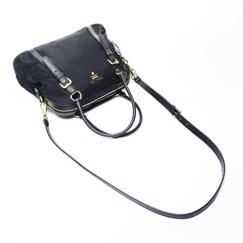 PRADA Sac à main en nylon 2 voies noir WS25048
