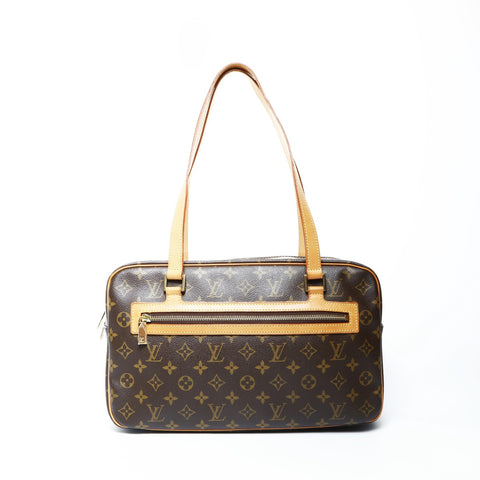 LOUIS VUITTON 2002 Monogram Cite GM Shoulder Bag Brown WS25050