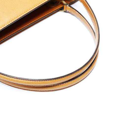 Christian Dior Lady Dior Leather Charm Shoulder Bag Brown WS25051