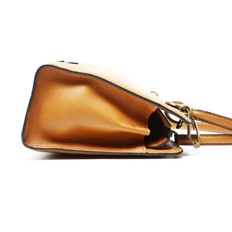 Christian Dior Lady Dior Leather Charm Shoulder Bag Brown WS25051