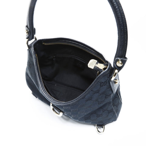 GUCCI GG canvas Abbey Shoulder Bag black WS25052