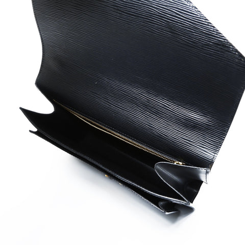 LOUIS VUITTON 2004 Epi Monceau Handbag black WS25053