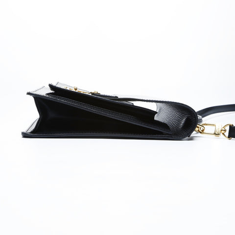 LOUIS VUITTON 2004 Epi Monceau Handbag black WS25053