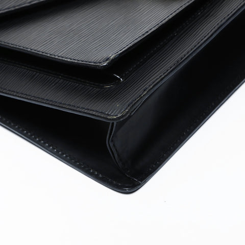 LOUIS VUITTON 2004 Epi Monceau Handbag black WS25053