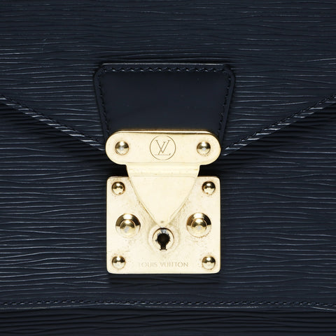 LOUIS VUITTON 2004 Epi Monceau Handbag black WS25053