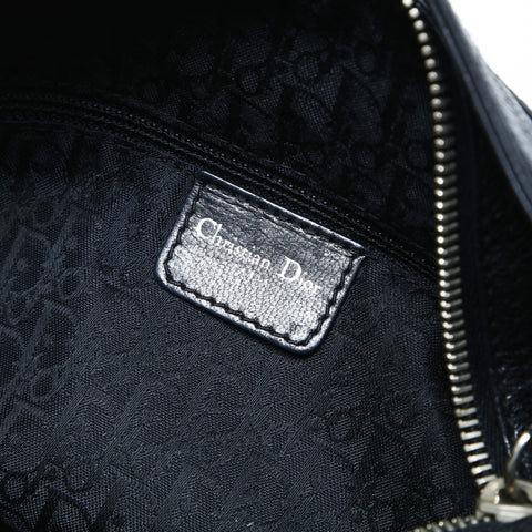 Christian Dior Leather one belt flight on Shoulder Bag black WS25054
