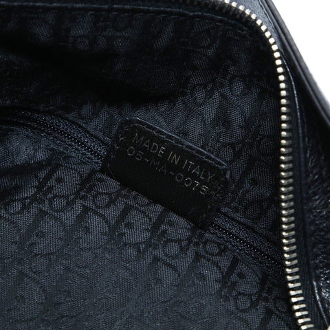 Christian Dior Leather one belt flight on Shoulder Bag black WS25054