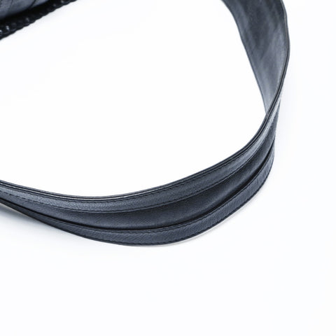 Christian Dior Leather one belt flight on Shoulder Bag black WS25054