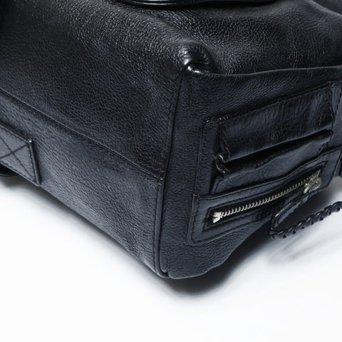 Christian Dior Leather one belt flight on Shoulder Bag black WS25054