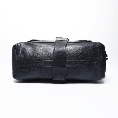 Christian Dior Leather one belt flight on Shoulder Bag black WS25054