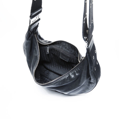 Christian Dior Street Chic Leather Shoulder Bag black WS25056