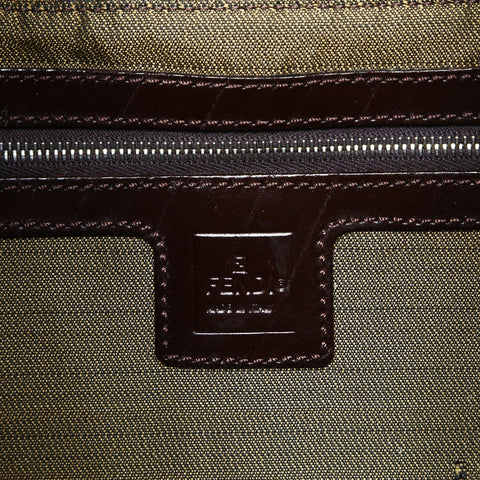 FENDI Zucca Canvas Mamma Baguette Shoulder Bag Brown WS25057