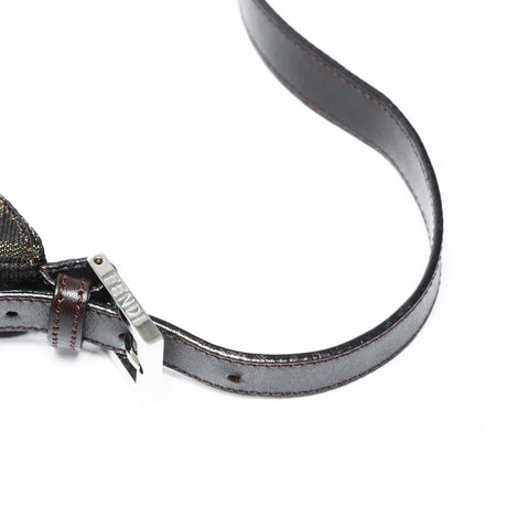 FENDI Zucca Canvas Mamma Baguette Shoulder Bag Brown WS25057