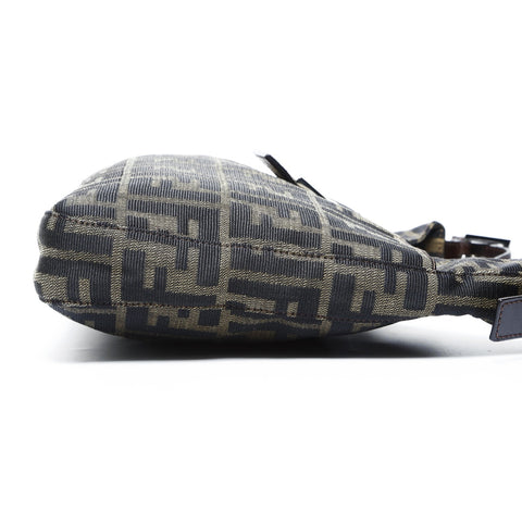 FENDI Zucca Canvas Mamma Baguette Shoulder Bag Brown WS25057