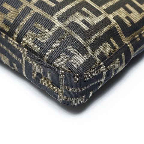 FENDI Zucca Canvas Mamma Baguette Shoulder Bag Brown WS25057