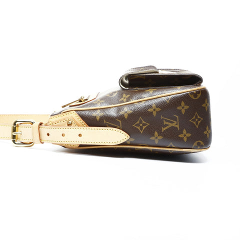 LOUIS VUITTON Hudson GM Monogram 2005 Shoulder Bag Brown WS25059