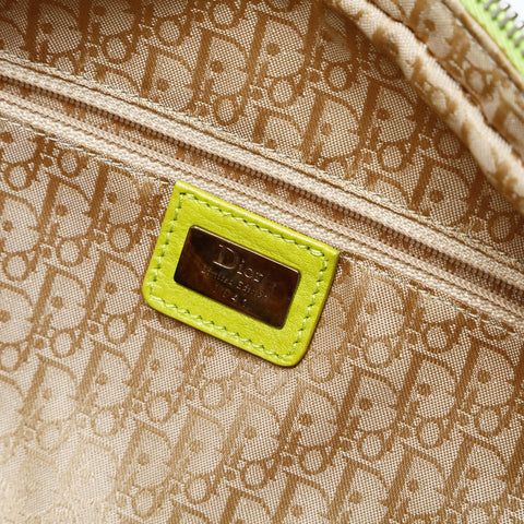 Christian Dior Raffia basket bag Boston flower Galliano period Handbag multicolor WS25060