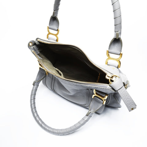 Chloe Leather Marcy 2way Handbag gray WS25061