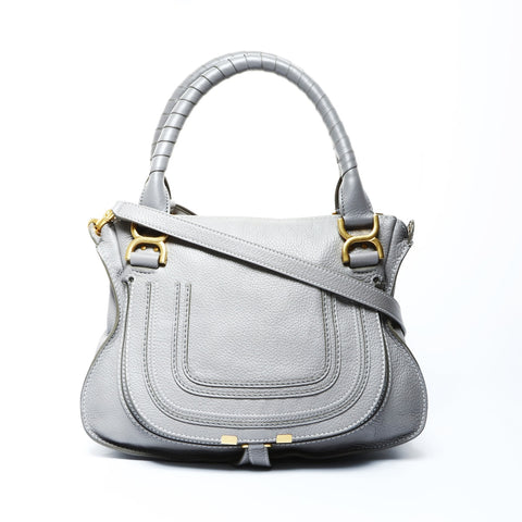 Chloe Leather Marcy 2way Handbag gray WS25061