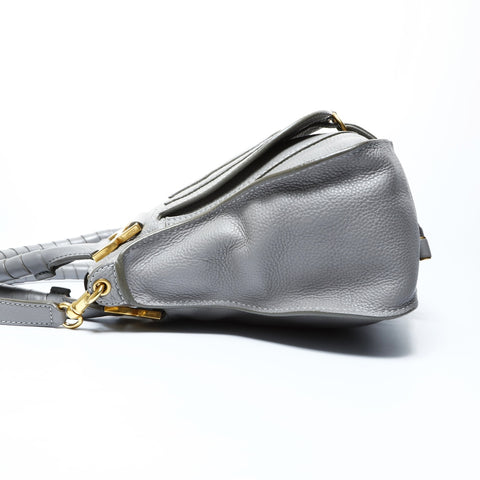 Chloe Leather Marcy 2way Handbag gray WS25061