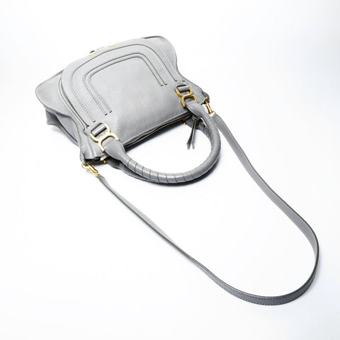 Chloe Leather Marcy 2way Handbag gray WS25061