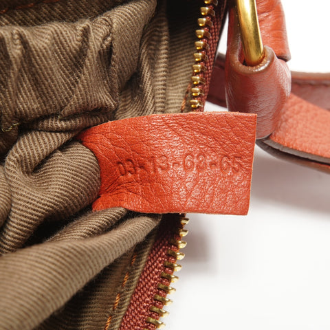 Chloe Marcy Small Double Carry Leather 2-Way Shoulder Bag Orange WS25063