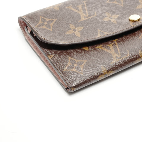 LOUIS VUITTON 2020-2025 Portefeuille Emily Rose Ballerine Monogram Purse PVC Brown WS25064